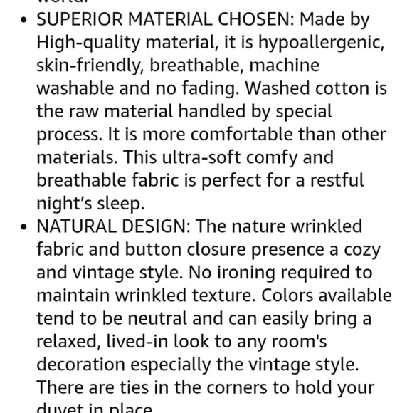 ⭐🆕 Khaki Washed Cotton Duvet Cover Set - Picture 10 of 11